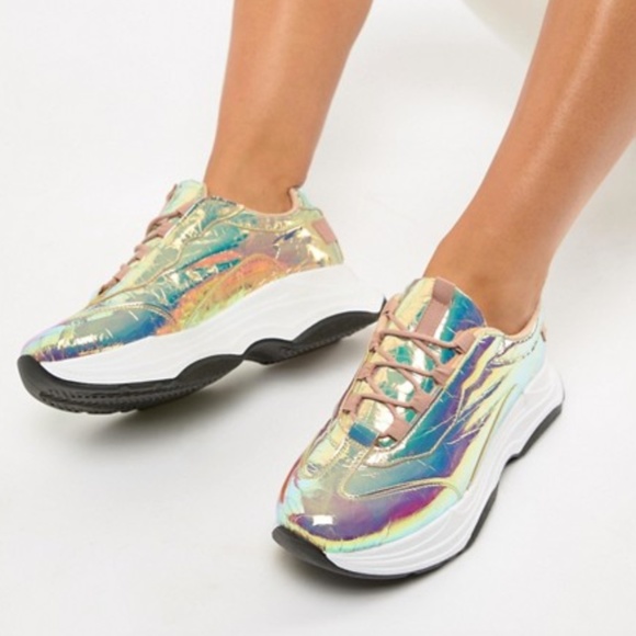 asos iridescent shoes